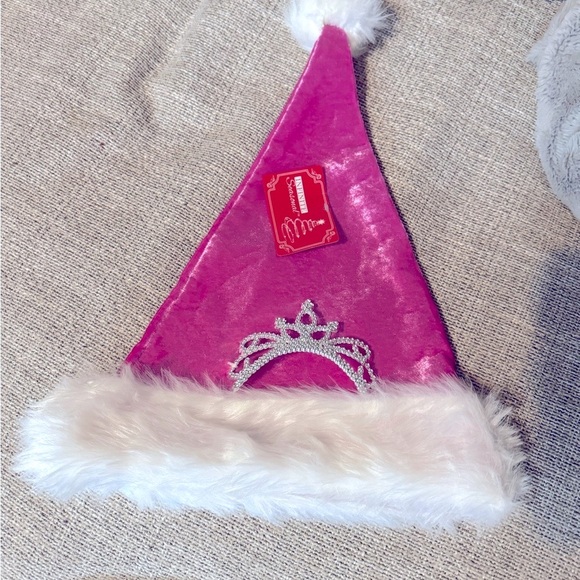 NWT Pink Santa Hat with Tiara - Picture 1 of 4